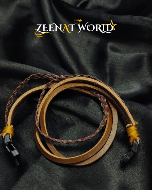 Braided Leather Wrap Bracelet