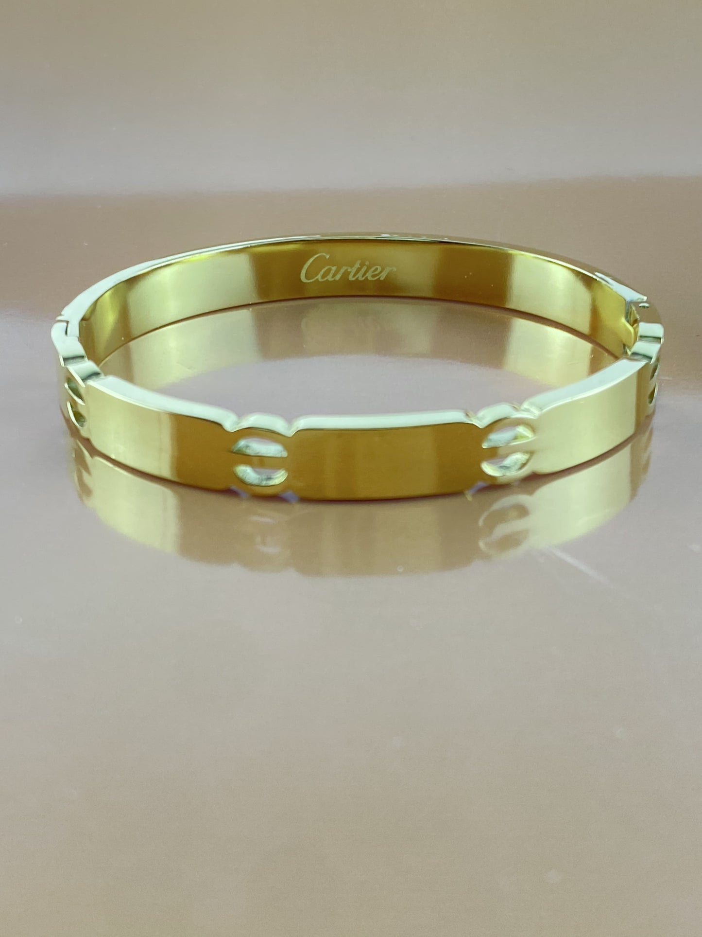 Imported Cartier Golden Bracelet ,Premium Quality , Luxury Look, Best Packing .