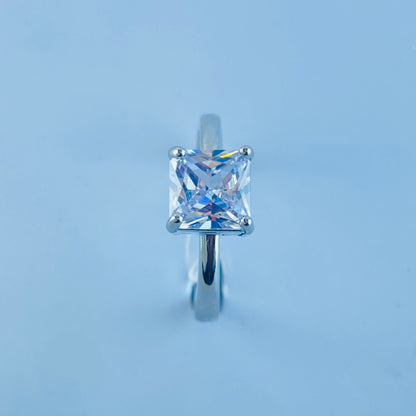 Square Zircon Imported Ring , Luxury Look , Premium Product, Great Shine, Adjustable Size.