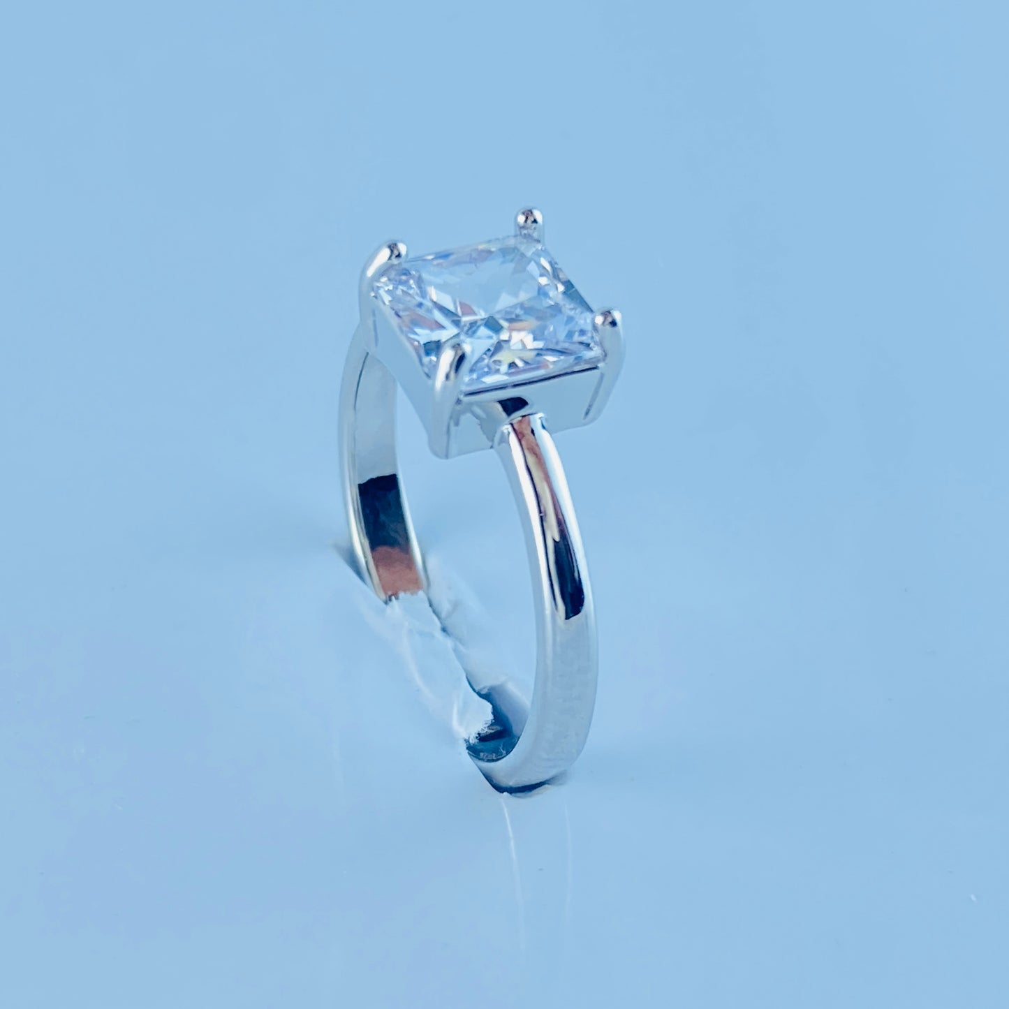 Square Zircon Imported Ring , Luxury Look , Premium Product, Great Shine, Adjustable Size.