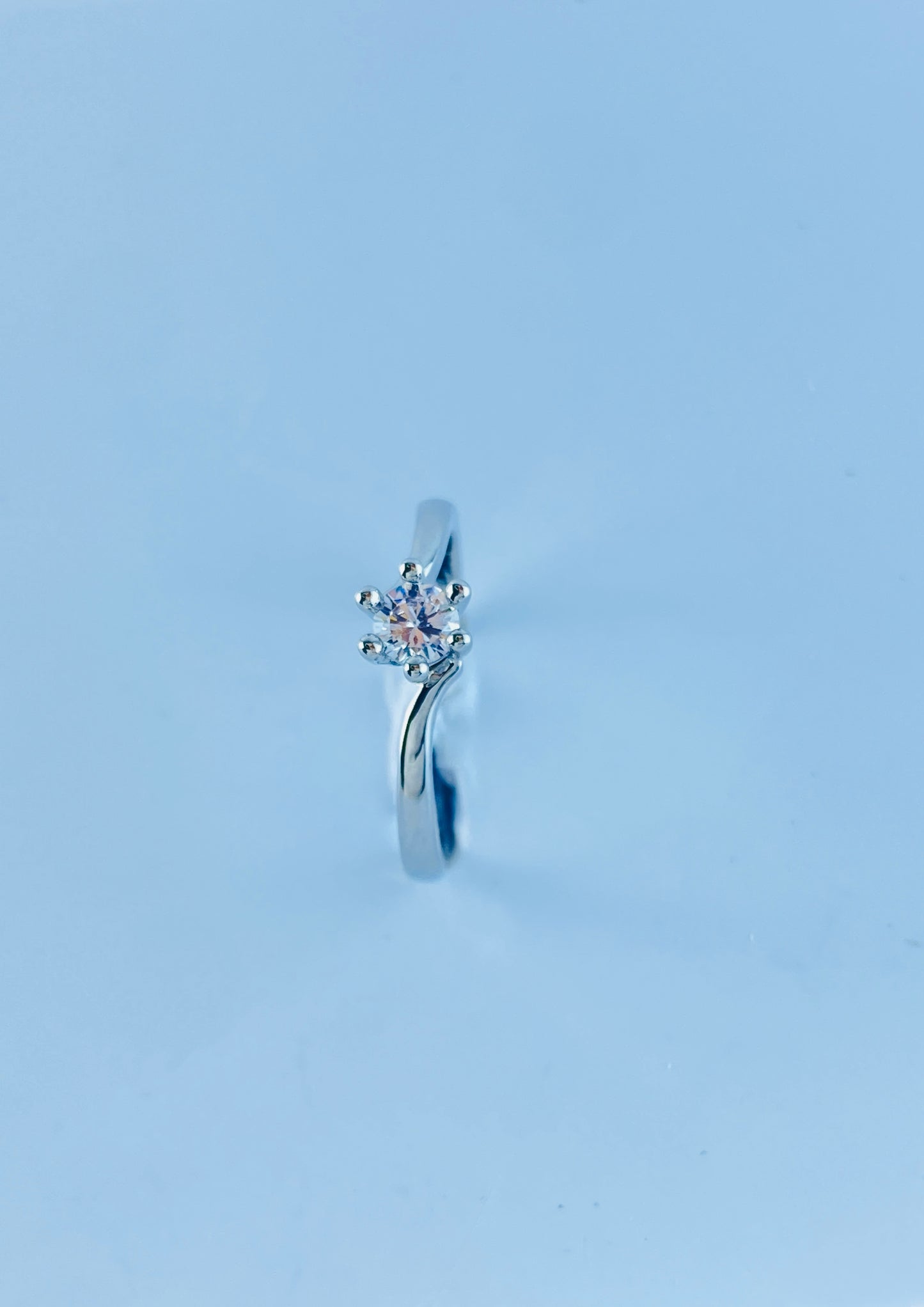 925 Sterling Silver Zircon Ring ,Luxury Look ,Adjustable Size.