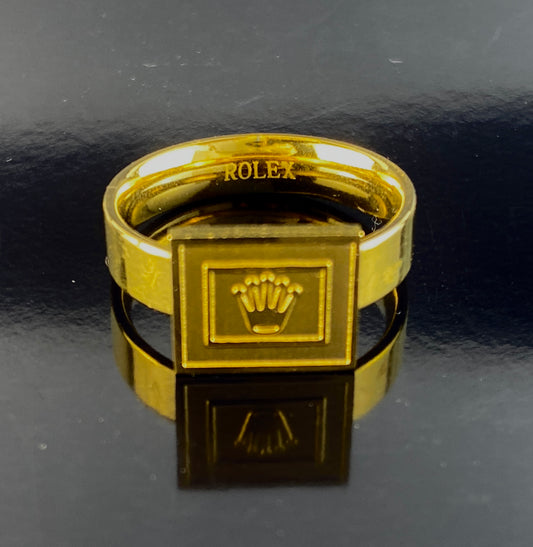 Rolex Golden Ring luxury look ,premium product, best quality, with Rolex Stamp.