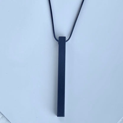 Black Bar Men Locket, Premium Quality ,Fashion Able.