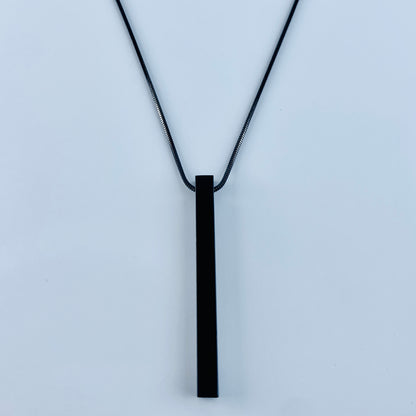 Black Bar Men Locket, Premium Quality ,Fashion Able.