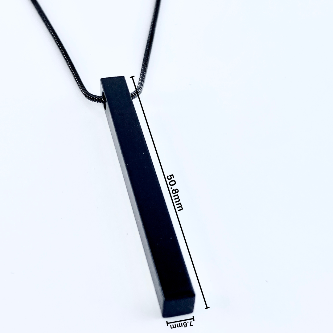 Black Bar Men Locket, Premium Quality ,Fashion Able.